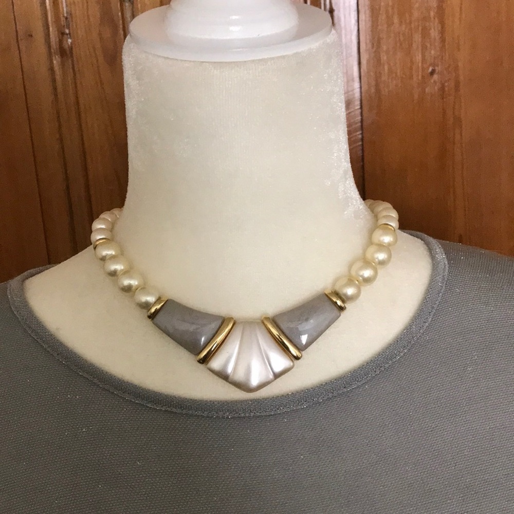 Napier Vintage Simulated Pearl necklace